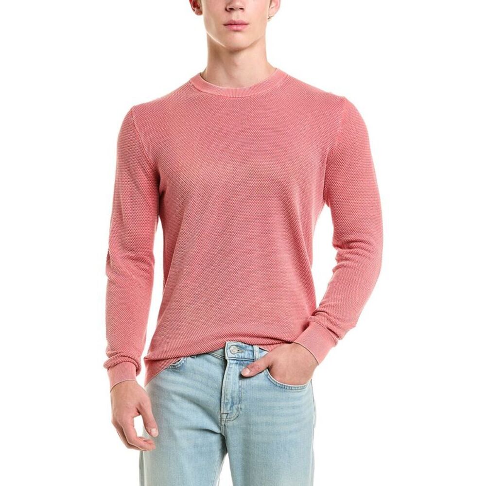 Gas Mens  Crewneck Sweater, Orange